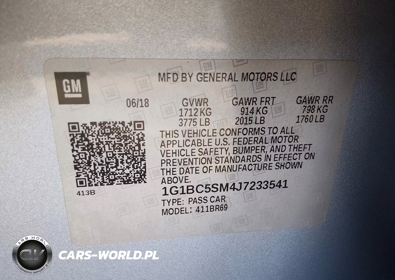 2018 Chevrolet Cruze Ls Auto VIN:1G1BC5SM4J7233541 - 9
