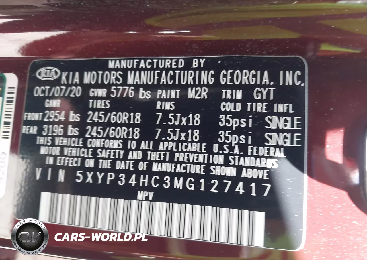 2021 Kia Telluride Ex VIN:5XYP34HC3MG127417 - 9