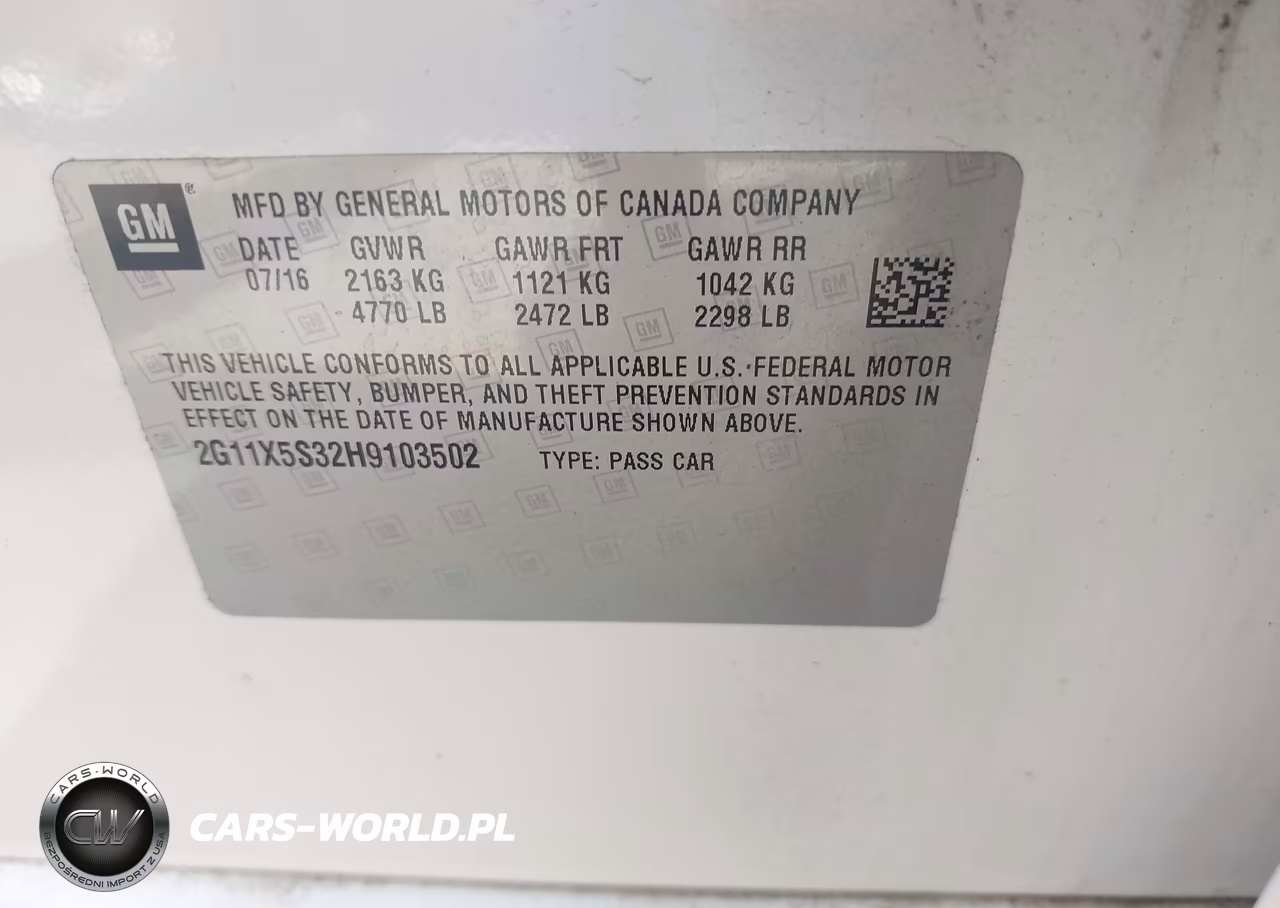 2017 Chevrolet Impala 1Fl VIN:2G11X5S32H9103502 - 9