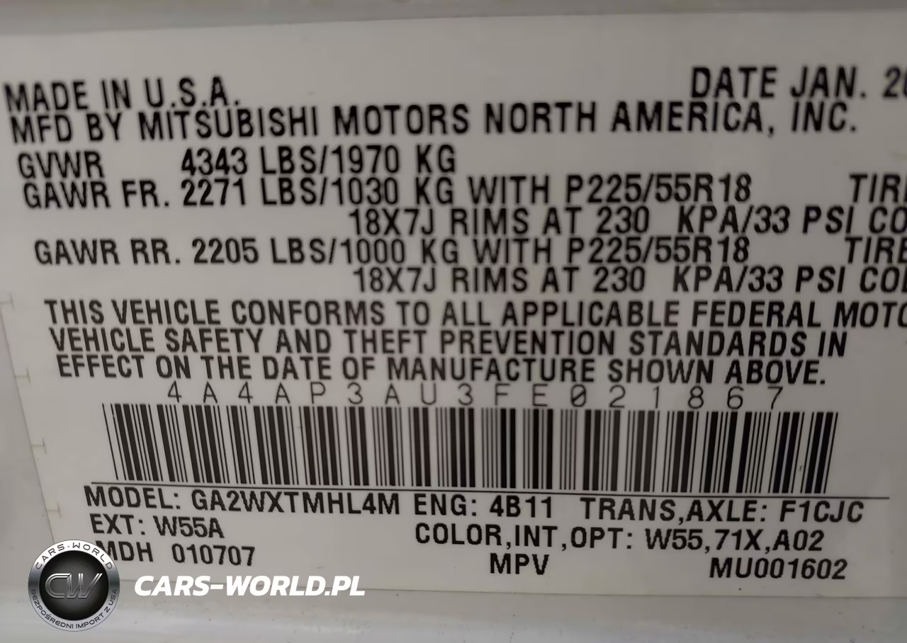 2015 Mitsubishi Outlander Sport Es VIN:4A4AP3AU3FE021867 - 9