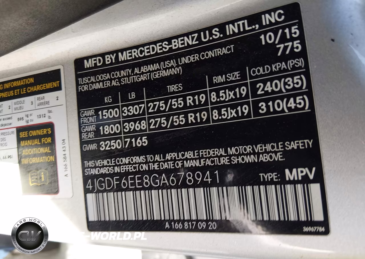2016 Mercedes-Benz Gl 450 4Matic VIN:4JGDF6EE8GA678941 - 9