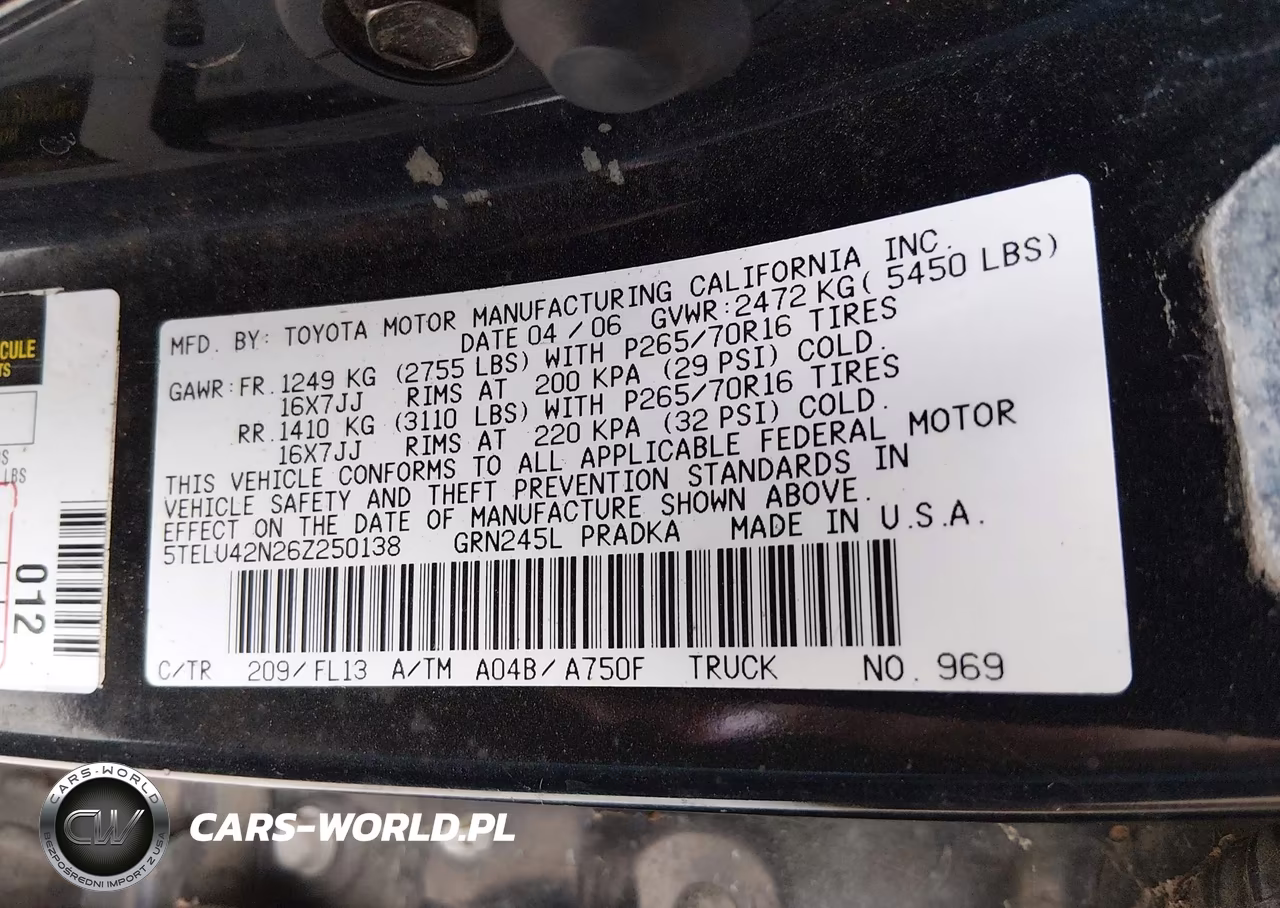 2006 Toyota Tacoma Base V6 VIN:5TELU42N26Z250138 - 9