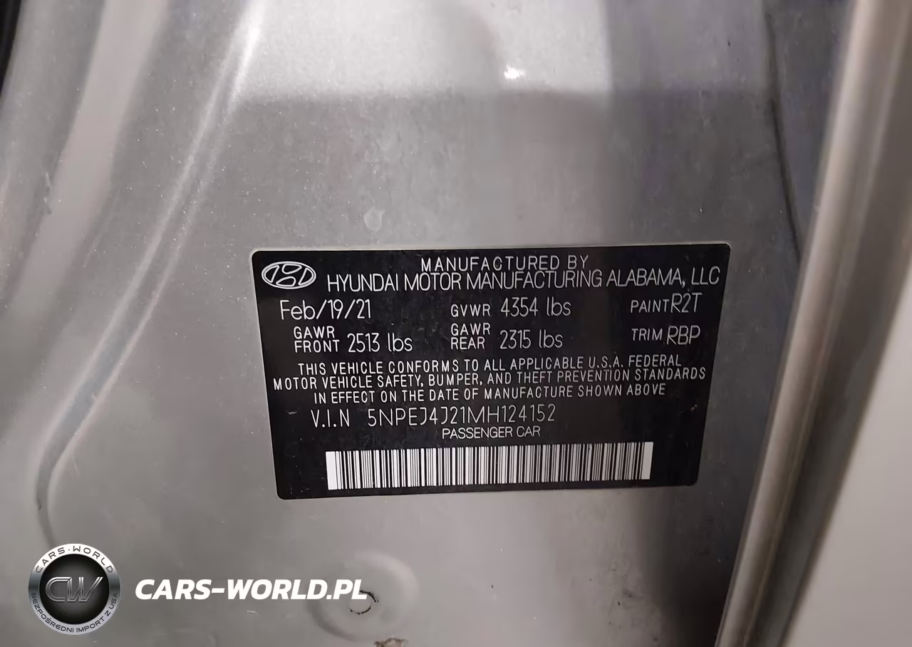 2021 Hyundai Sonata Sel Plus VIN:5NPEJ4J21MH124152 - 9