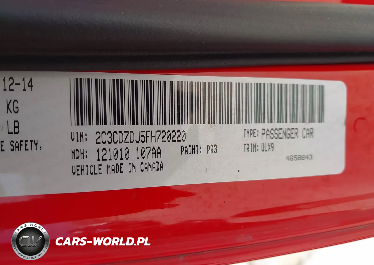 2015 Dodge Challenger Srt 392 VIN:2C3CDZDJ5FH720220 - 9