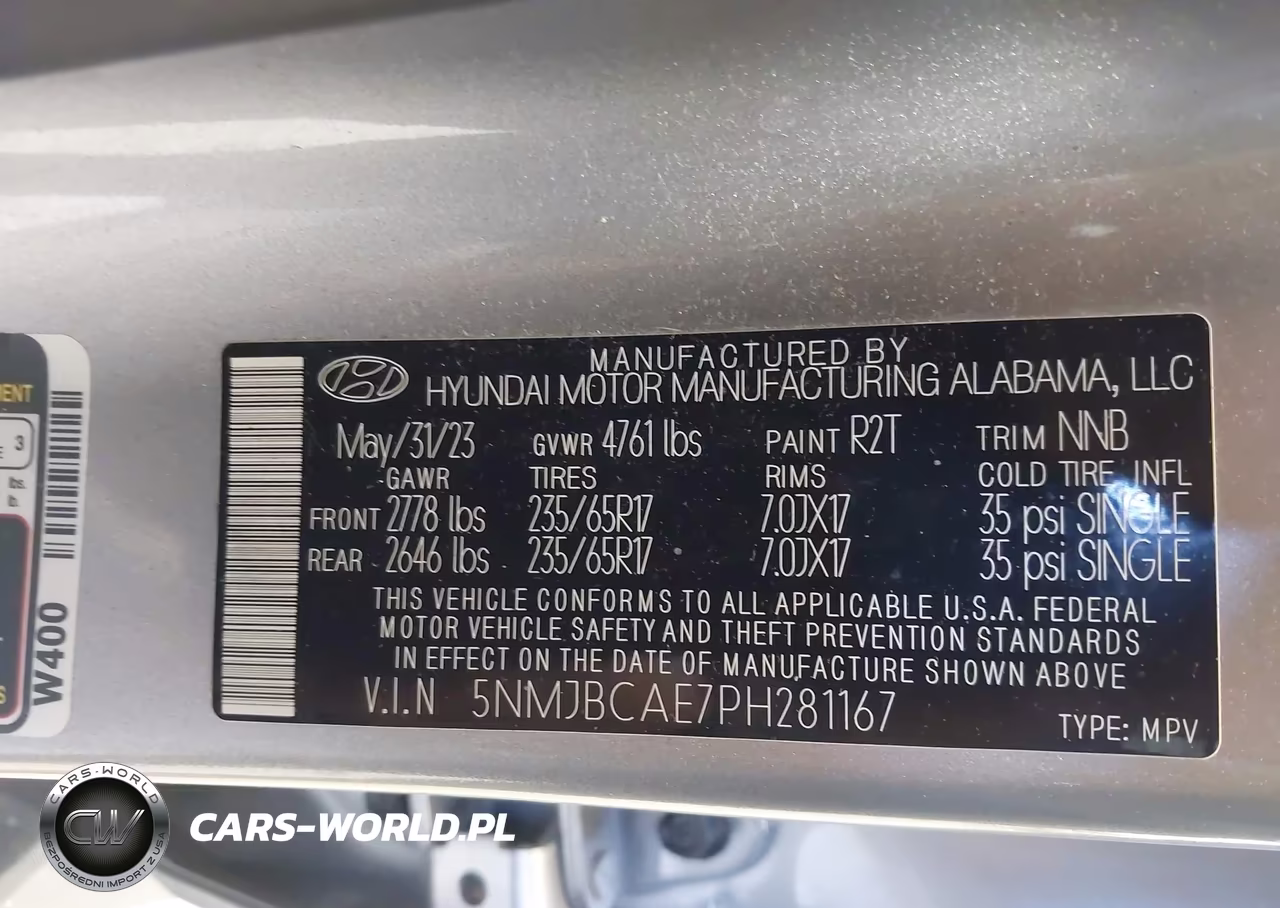 2023 Hyundai Tucson Sel VIN:5NMJBCAE7PH281167 - 9