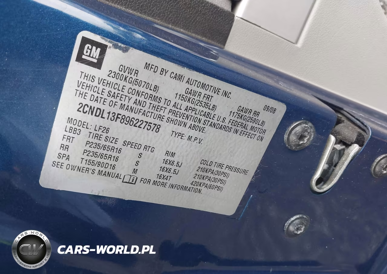2009 Chevrolet Equinox Ls VIN:2CNDL13F896227578 - 9