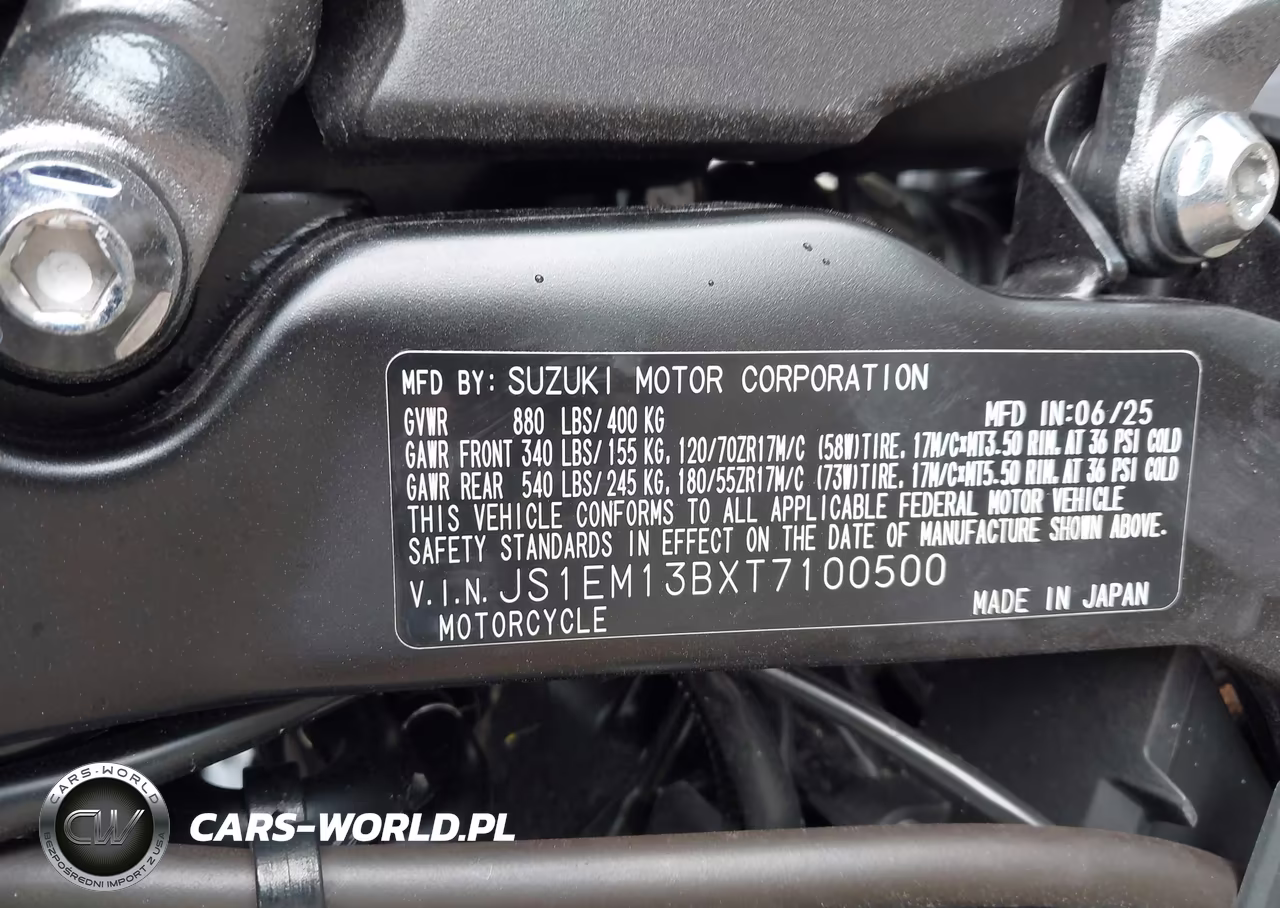 2026 Suzuki Gsx800 F VIN:JS1EM13BXT7100500 - 10