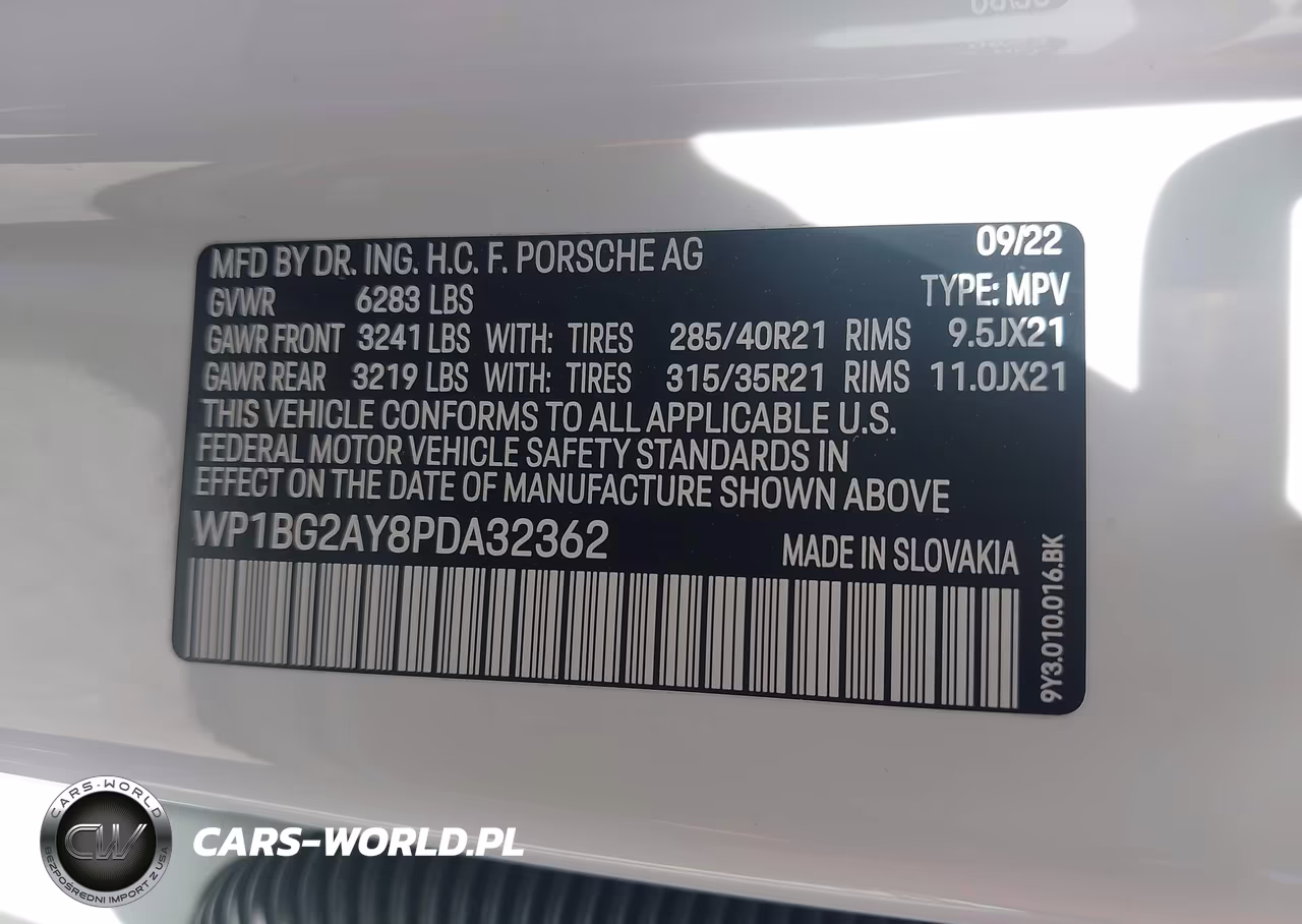 2023 Porsche Cayenne Coupe Gts VIN:WP1BG2AY8PDA32362 - 9