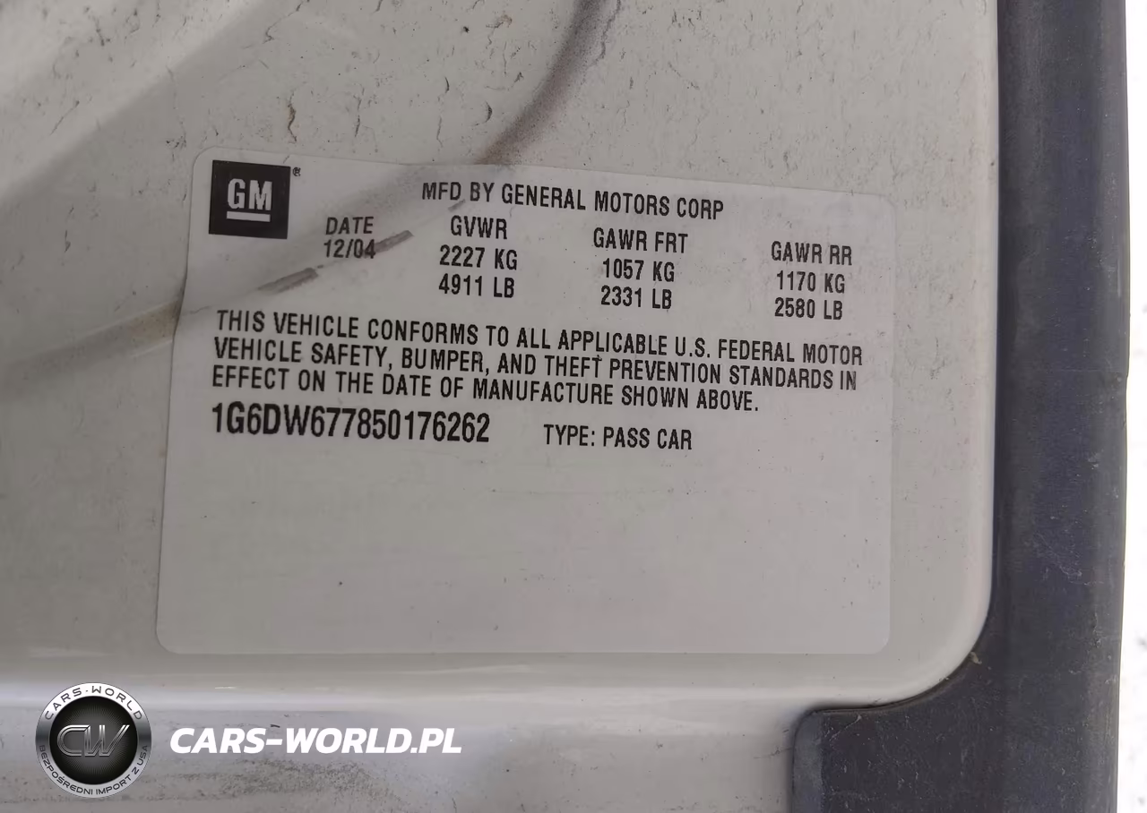 2005 Cadillac Sts V6 VIN:1G6DW677850176262 - 9