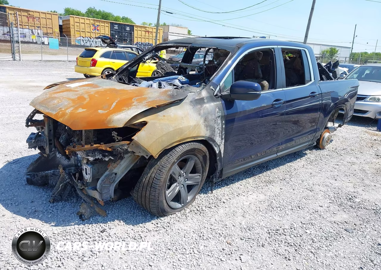 2021 Honda Ridgeline Awd Rtl VIN:5FPYK3F54MB019165 - 2