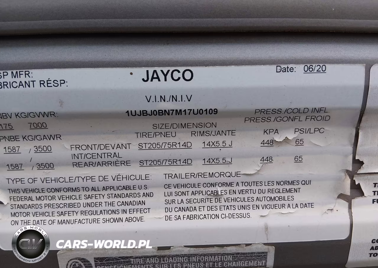 2021 Jayco Other VIN:1UJBJ0BN7M17U0109 - 8