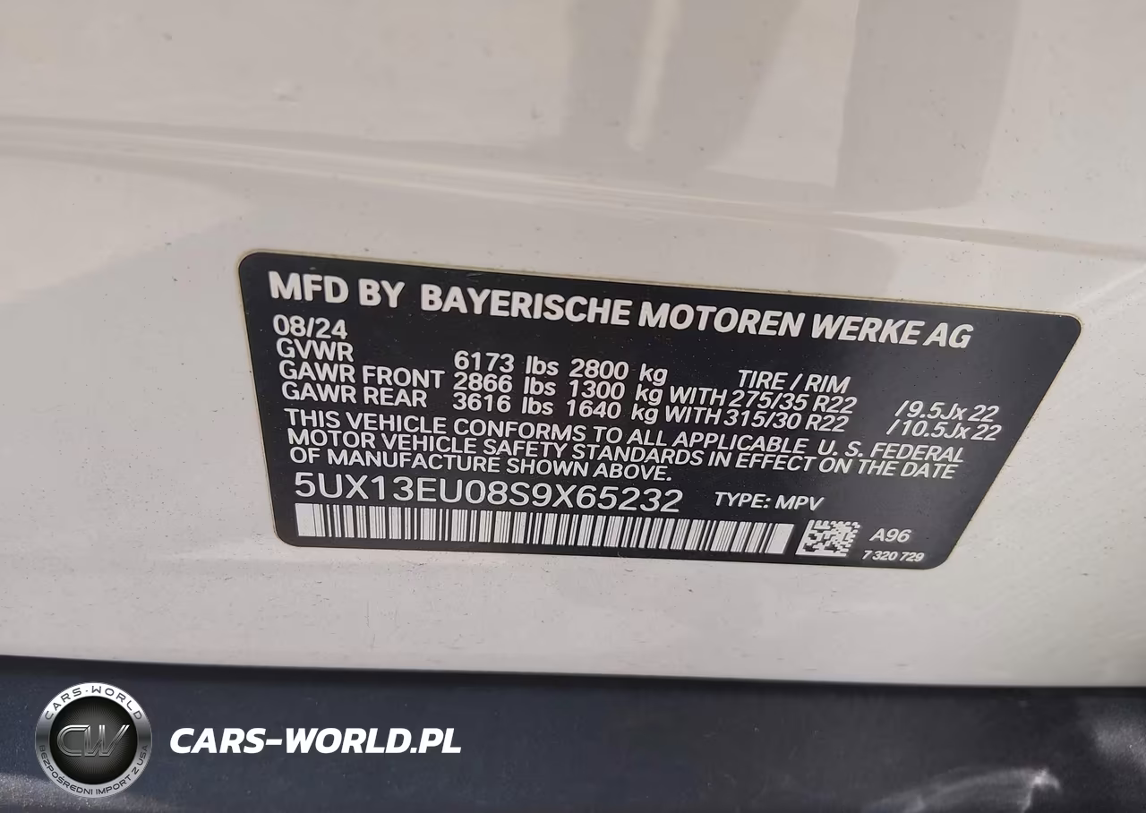 2025 BMW X5 Sdrive40I VIN:5UX13EU08S9X65232 - 9