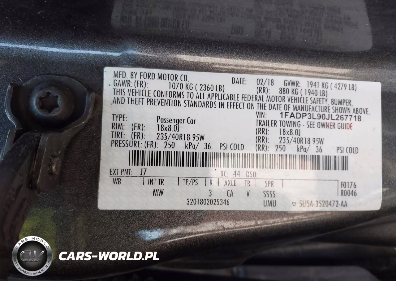 2018 Ford Focus St VIN:1FADP3L90JL267718 - 9