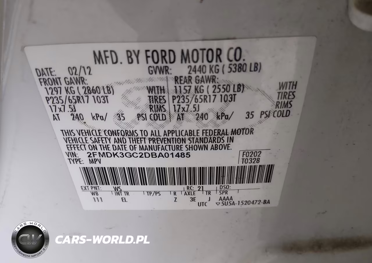 2013 Ford Edge Se VIN:2FMDK3GC2DBA01485 - 9