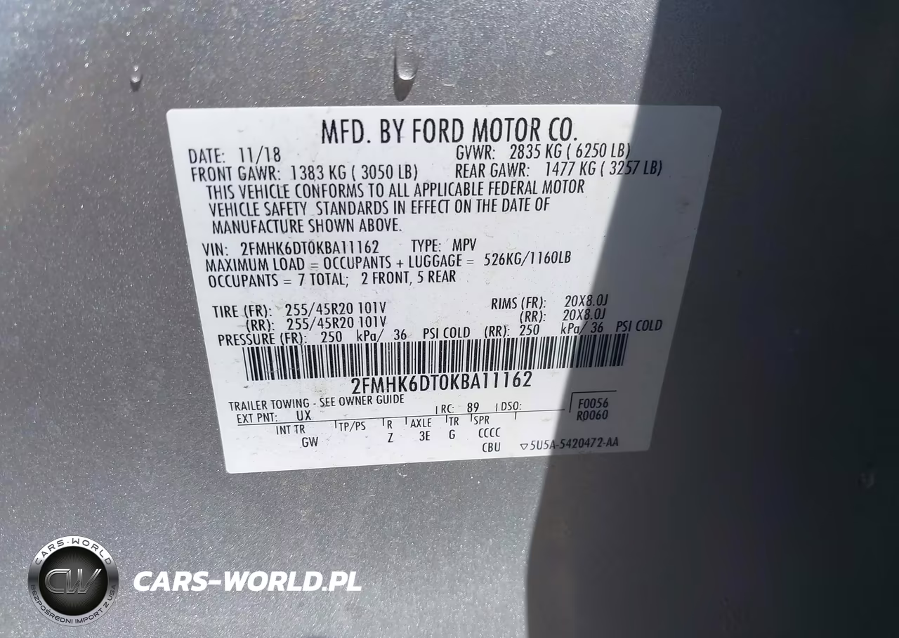 2019 Ford Flex Limited VIN:2FMHK6DT0KBA11162 - 9