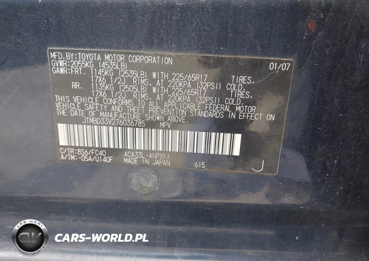 2007 Toyota Rav4 VIN:JTMBD33V276036785 - 9