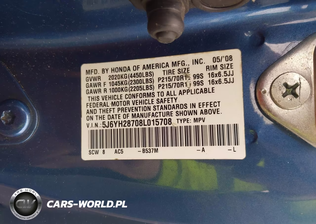 2008 Honda Element Ex VIN:5J6YH28708L015708 - 9
