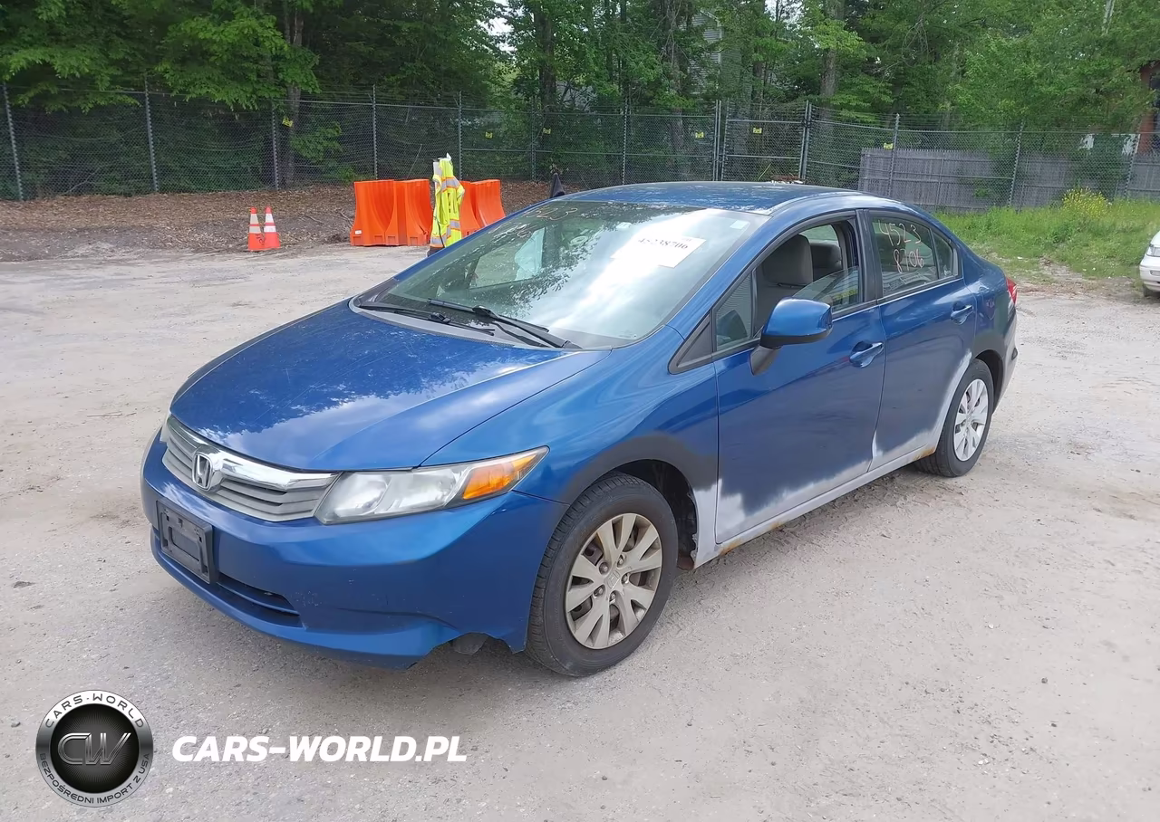 2012 Honda Civic Lx VIN:2HGFB2F51CH538050 - 2