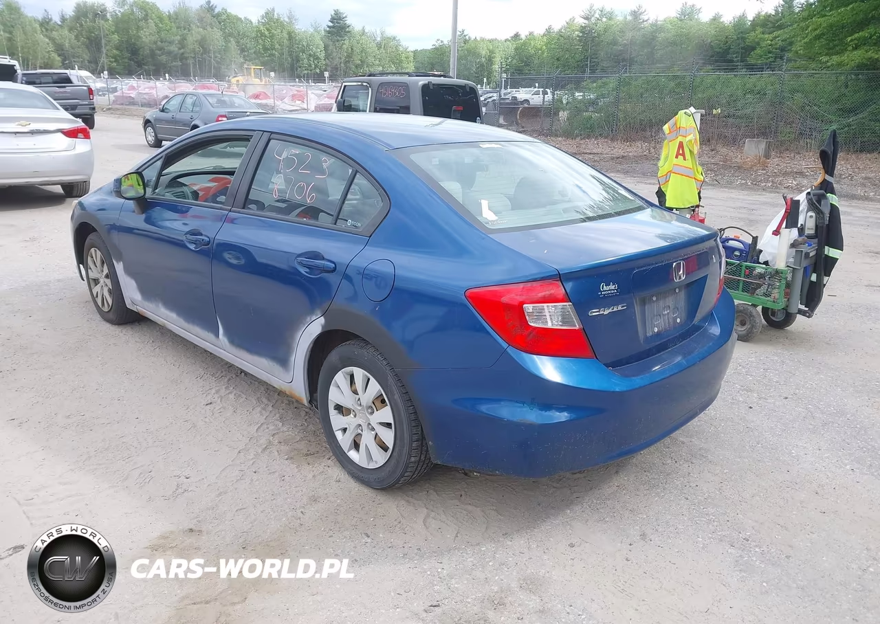 2012 Honda Civic Lx VIN:2HGFB2F51CH538050 - 3