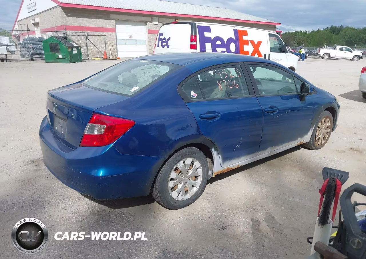 2012 Honda Civic Lx VIN:2HGFB2F51CH538050 - 4