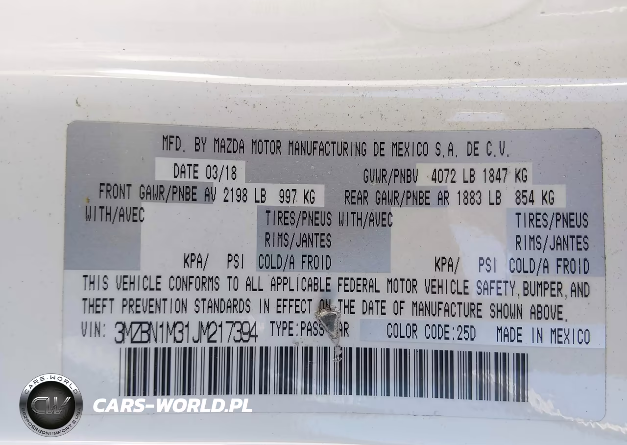2018 Mazda Mazda3 Grand Touring VIN:3MZBN1M31JM217394 - 9