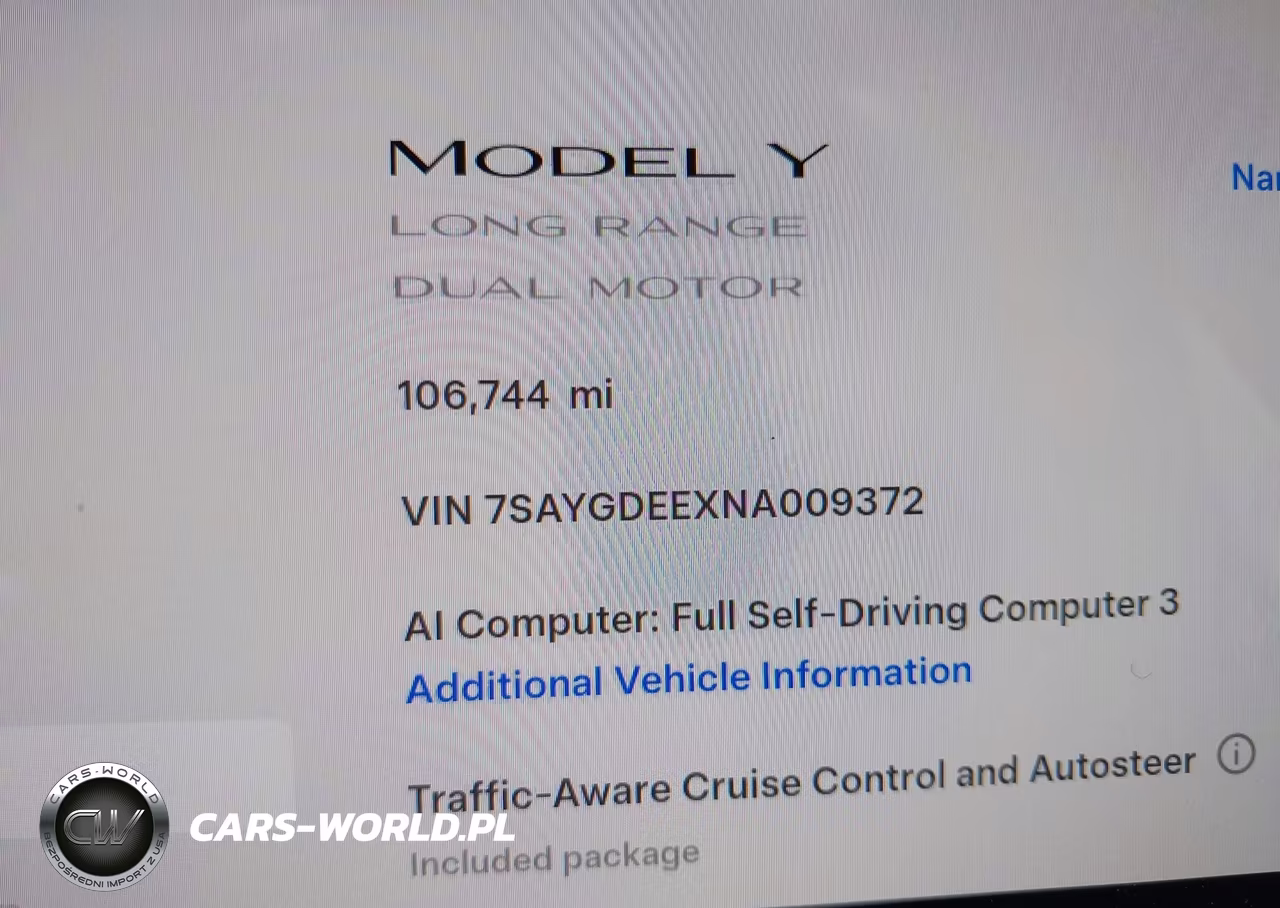 2022 Tesla Model Y Long Range Dual Motor All-Wheel Drive VIN:7SAYGDEEXNA009372 - 7