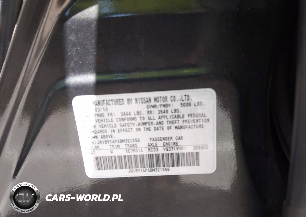 2011 Infiniti M37 VIN:JN1BY1AP4BM321556 - 9