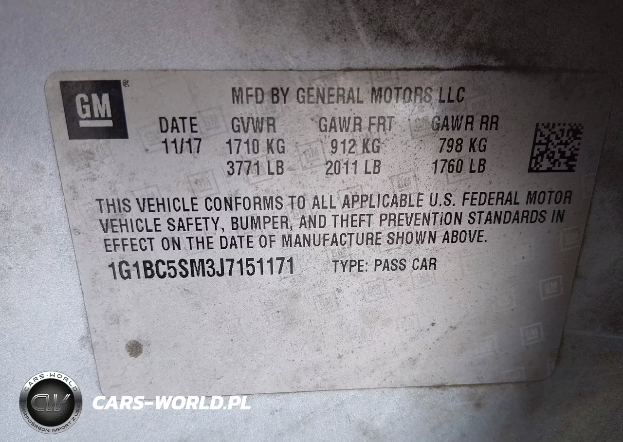 2018 Chevrolet Cruze Ls Auto VIN:1G1BC5SM3J7151171 - 9