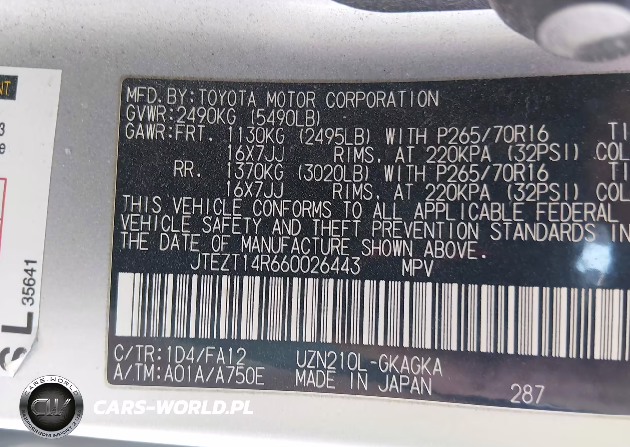 2006 Toyota 4Runner Sr5 V8 VIN:JTEZT14R660026443 - 9