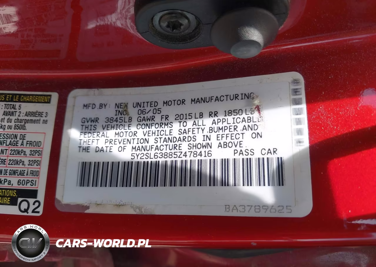2005 Pontiac Vibe VIN:5Y2SL63885Z478416 - 9
