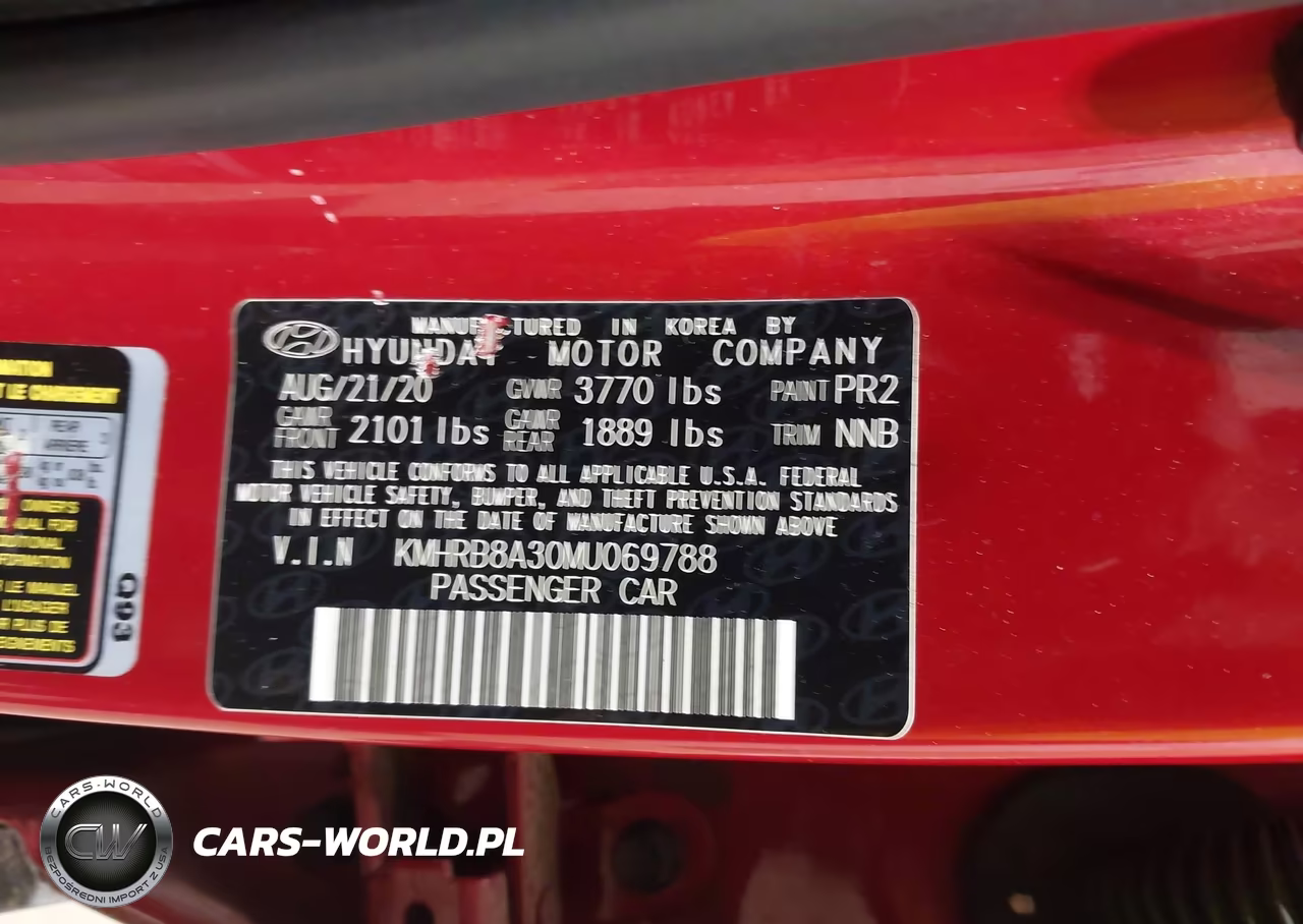 2021 Hyundai Venue Se VIN:KMHRB8A30MU069788 - 9