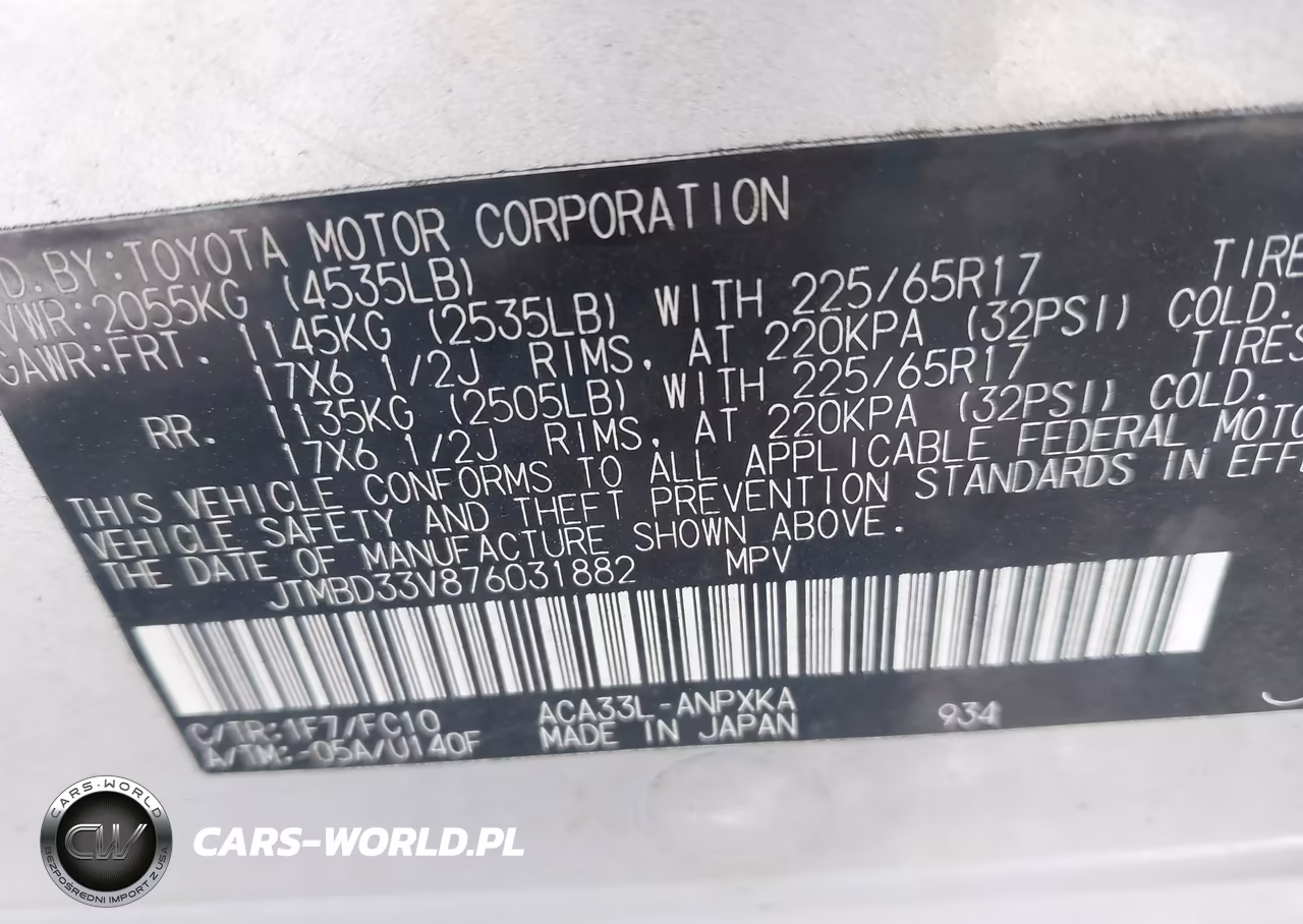2007 Toyota Rav4 VIN:JTMBD33V876031882 - 9
