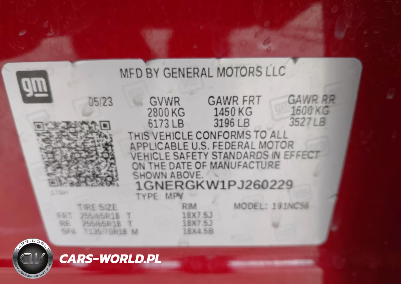 2023 Chevrolet Traverse Fwd Lt Cloth VIN:1GNERGKW1PJ260229 - 9