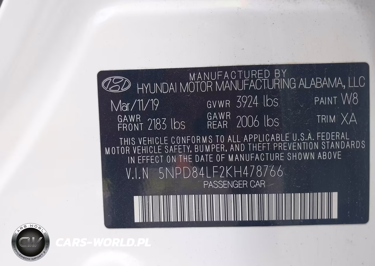 2019 Hyundai Elantra Sel VIN:5NPD84LF2KH478766 - 9