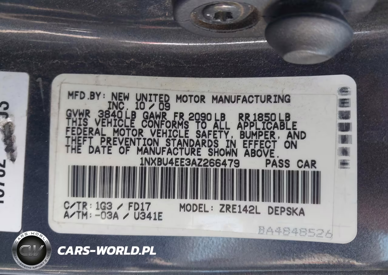 2010 Toyota Corolla S VIN:1NXBU4EE3AZ266479 - 9
