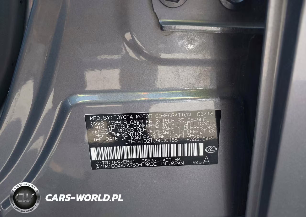 2018 Lexus Is 300 VIN:JTHC81D21J5030456 - 9