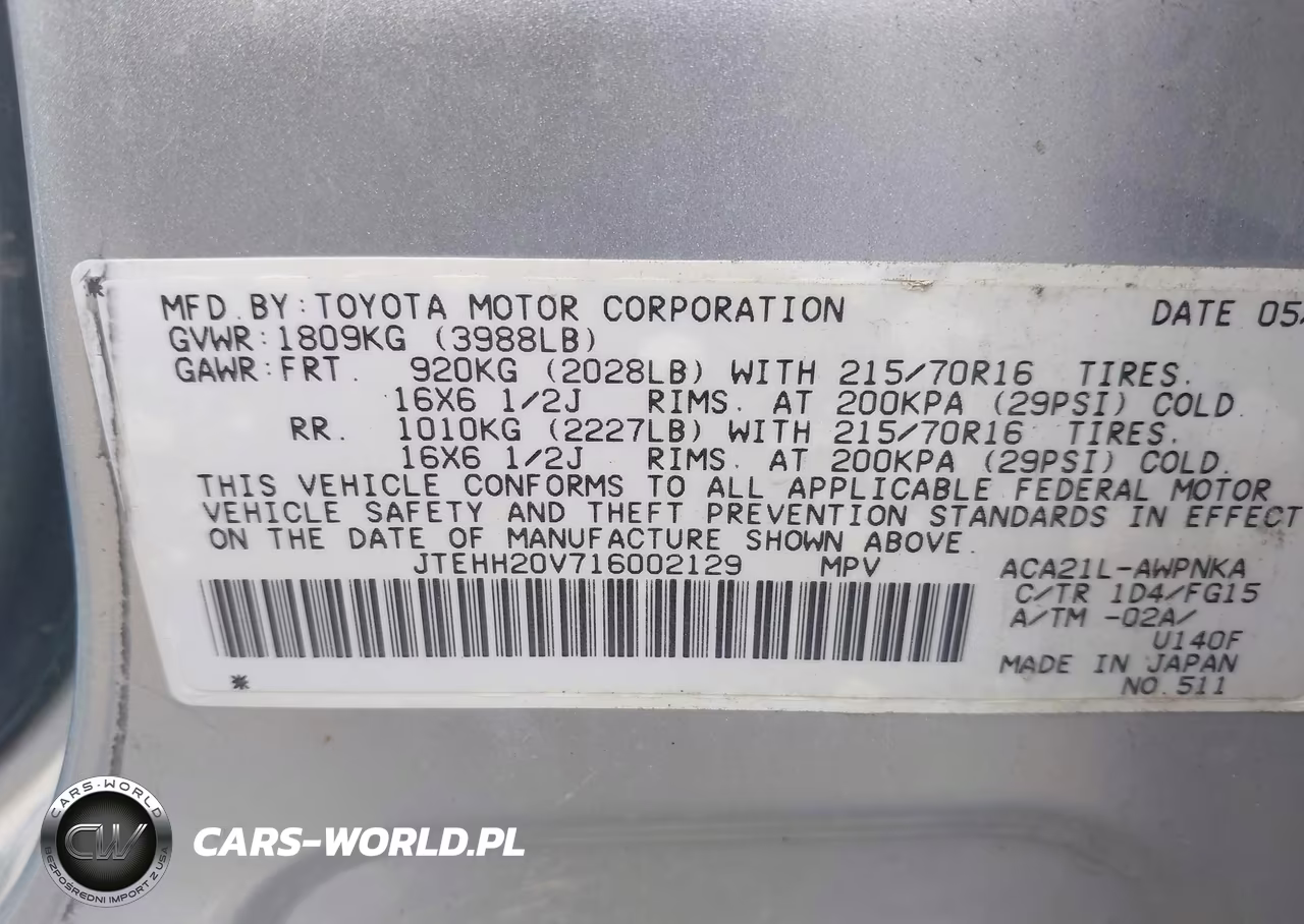 2001 Toyota Rav4 VIN:JTEHH20V716002129 - 9