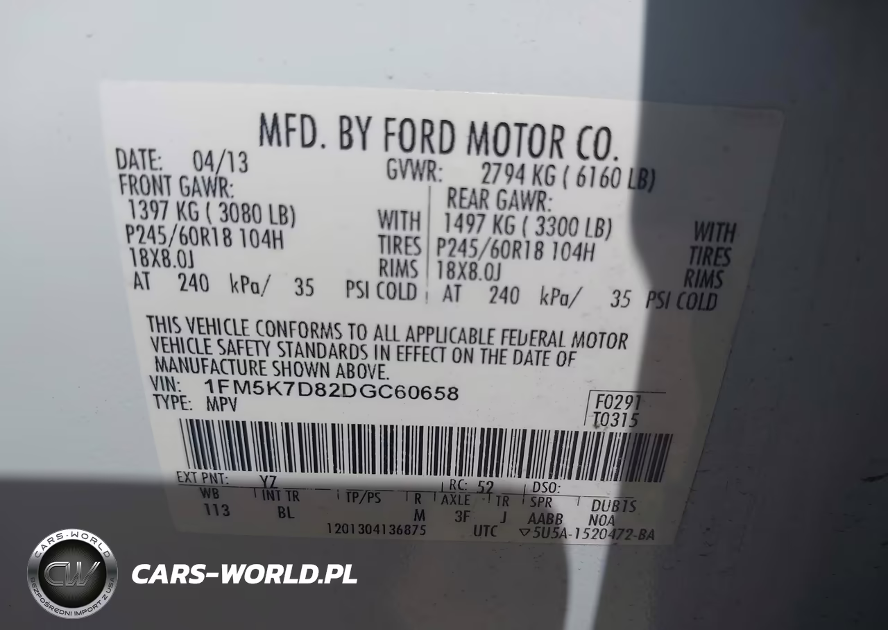 2013 Ford Explorer Xlt VIN:1FM5K7D82DGC60658 - 9