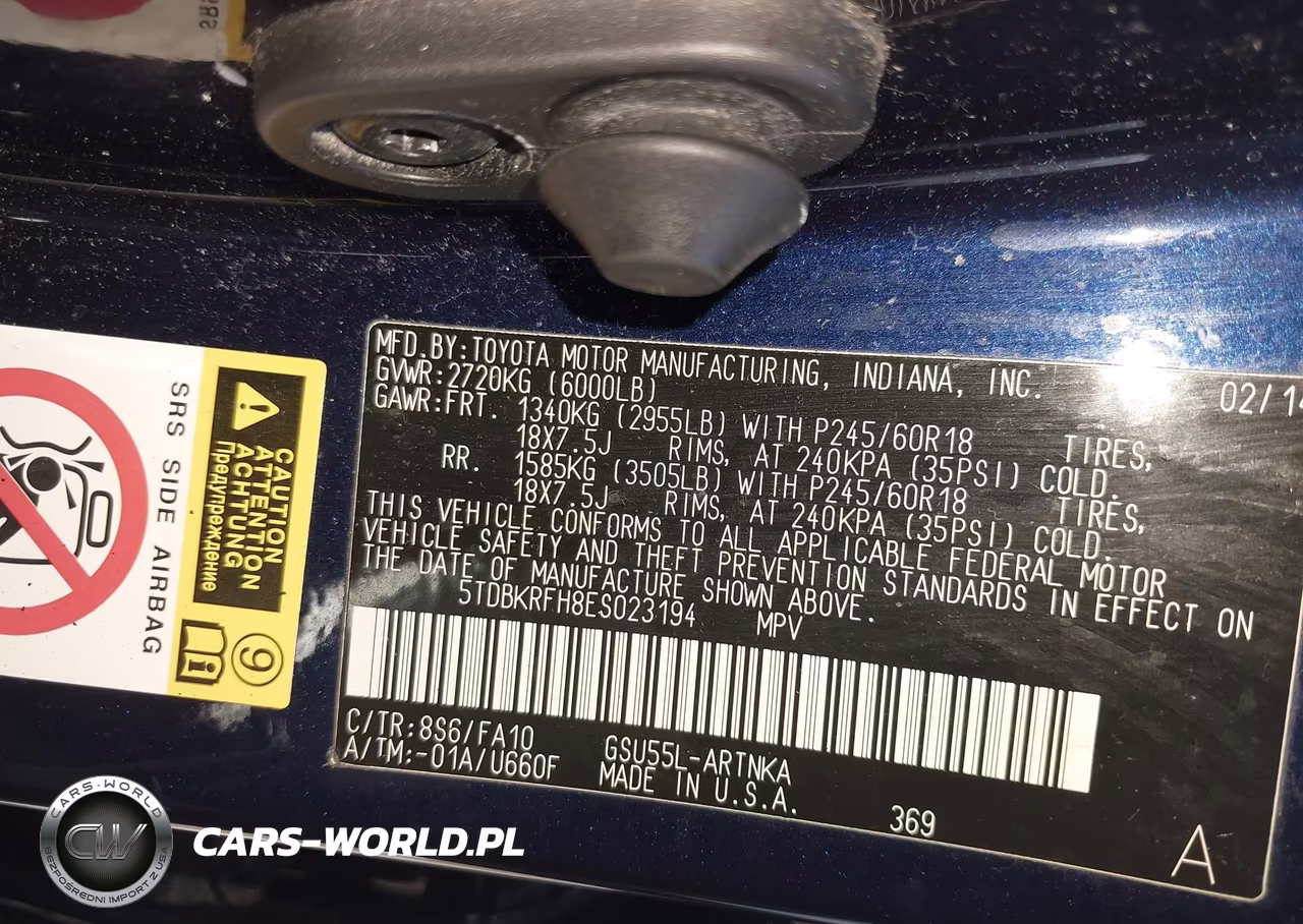 2014 Toyota Highlander Le Plus V6 VIN:5TDBKRFH8ES023194 - 9