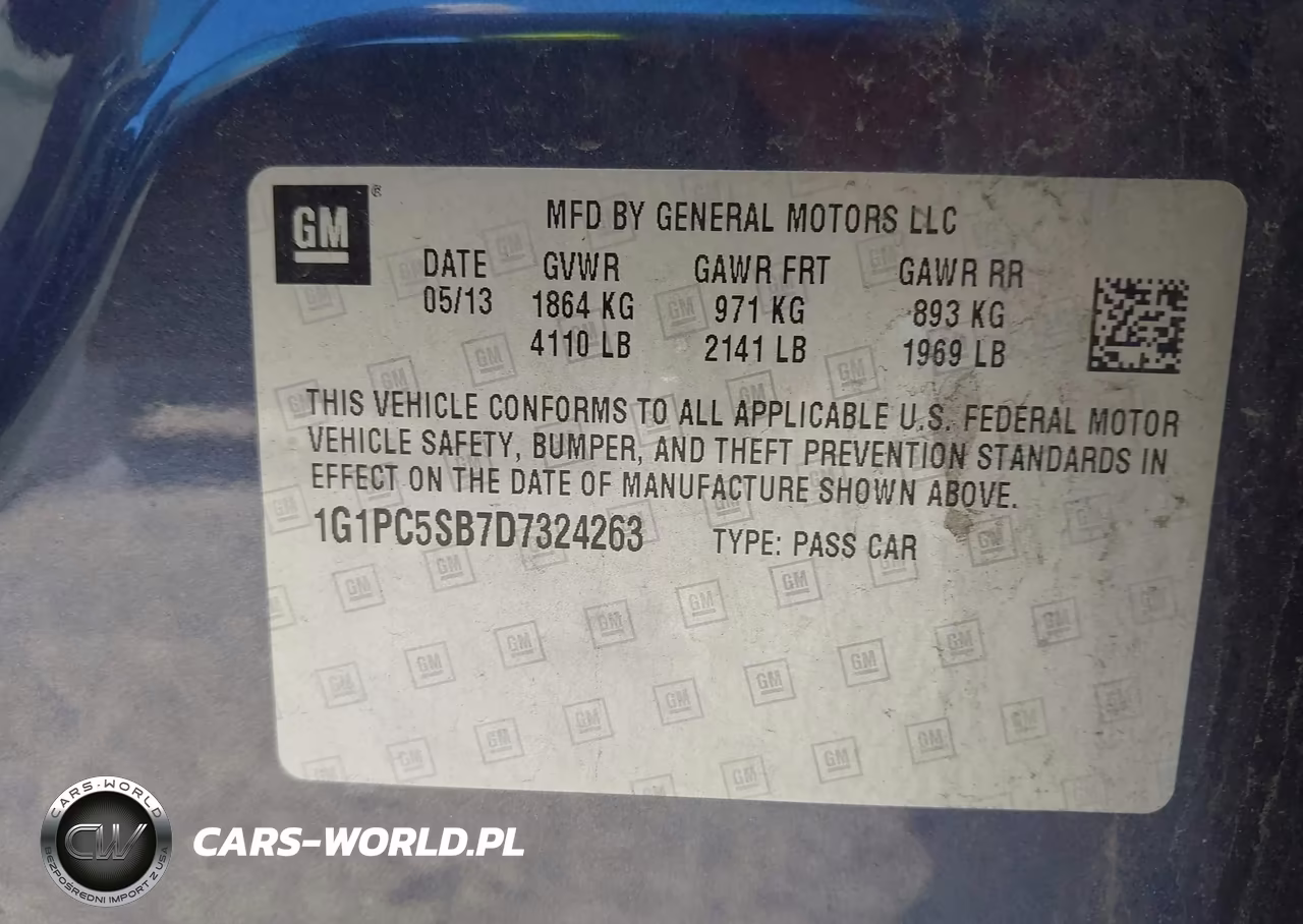 2013 Chevrolet Cruze 1Lt Auto VIN:1G1PC5SB7D7324263 - 9