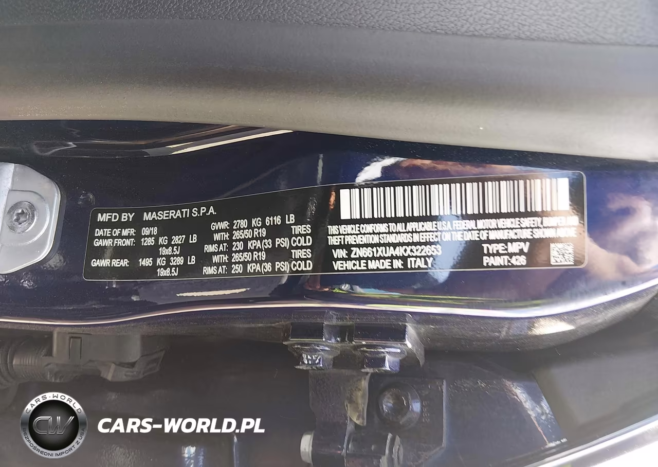 2019 Maserati Levante VIN:ZN661XUA4KX322653 - 9