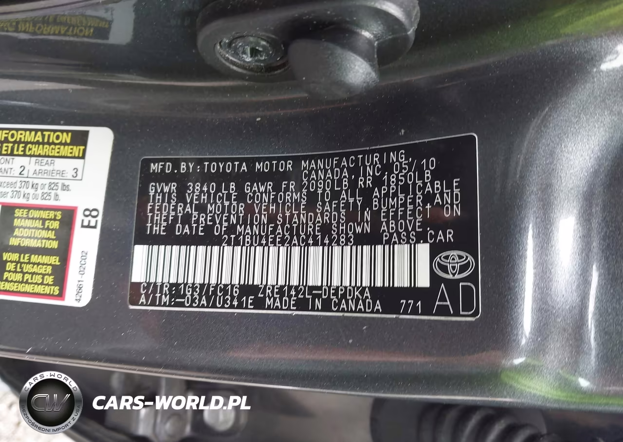 2010 Toyota Corolla Le VIN:2T1BU4EE2AC414283 - 9