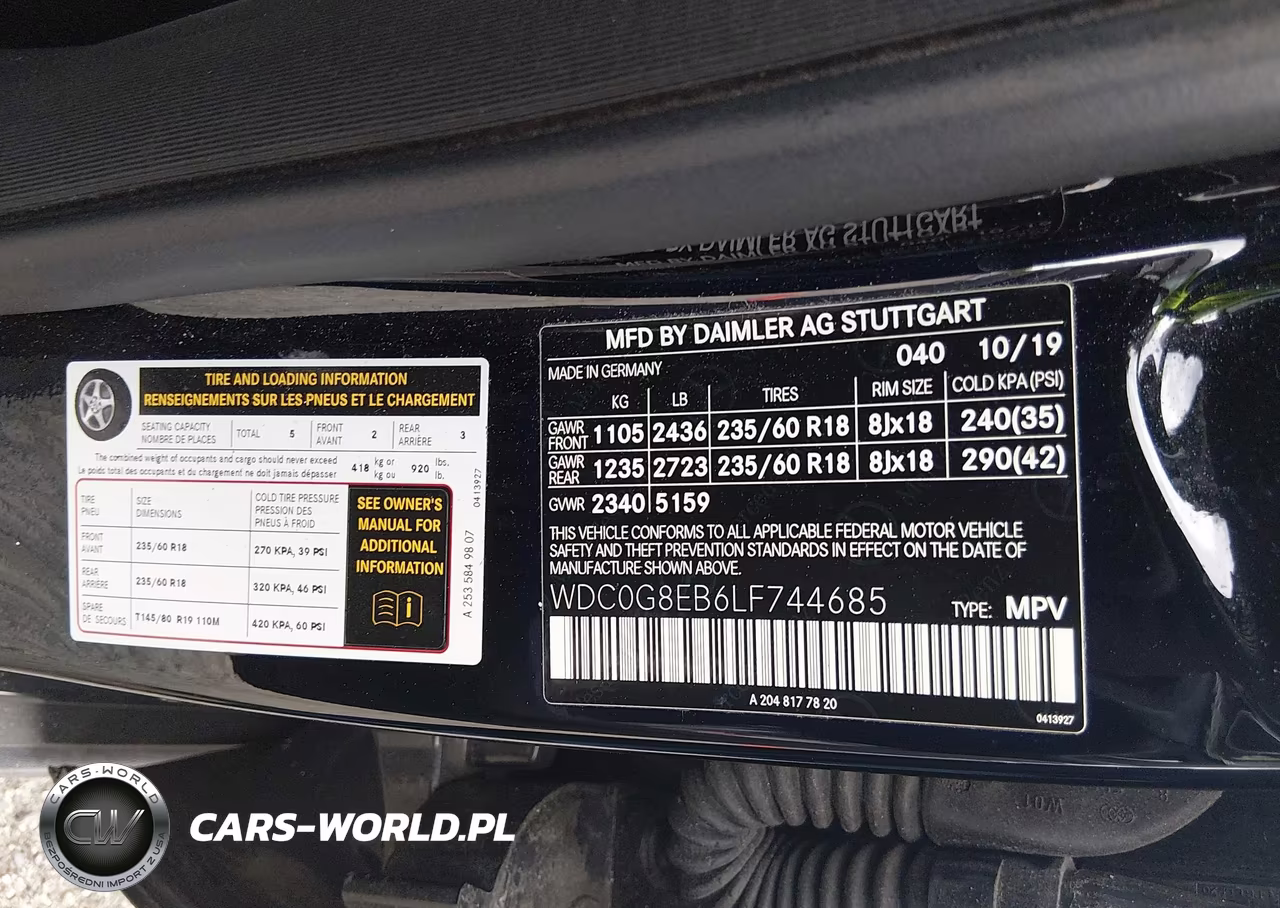 2020 Mercedes-Benz Glc 300 4Matic VIN:WDC0G8EB6LF744685 - 9