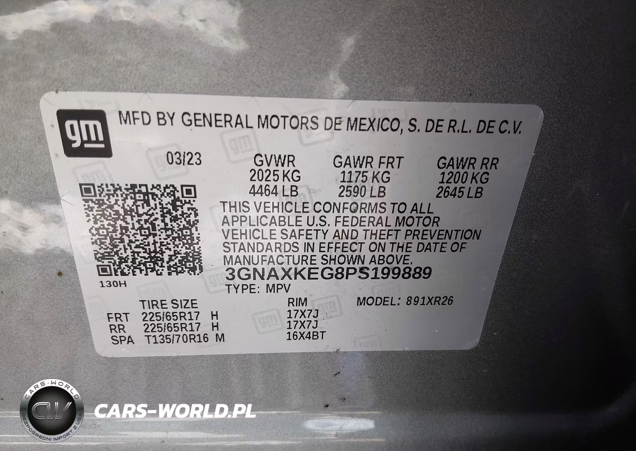 2023 Chevrolet Equinox Fwd Lt VIN:3GNAXKEG8PS199889 - 9
