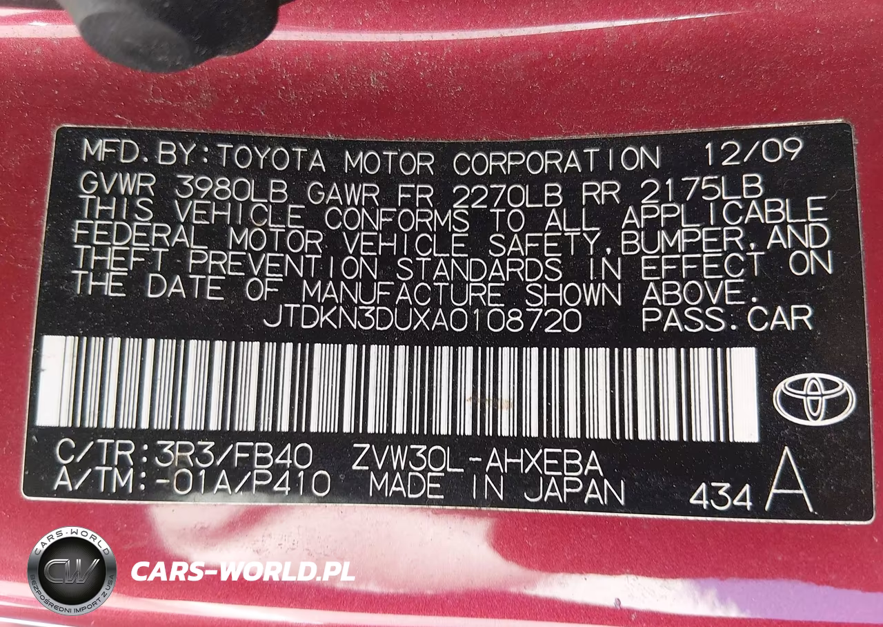 2010 Toyota Prius Iii VIN:JTDKN3DUXA0108720 - 9