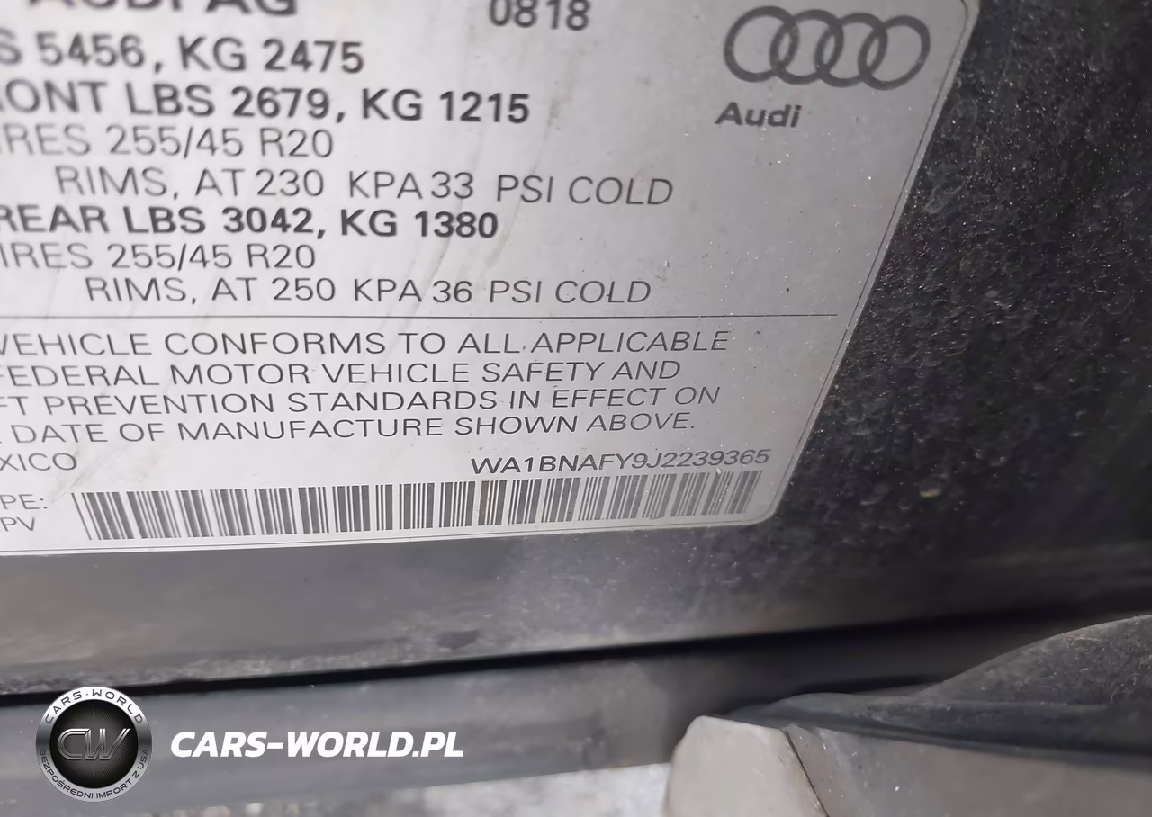 2018 Audi Q5 2.0T Premium VIN:WA1BNAFY9J2239365 - 9
