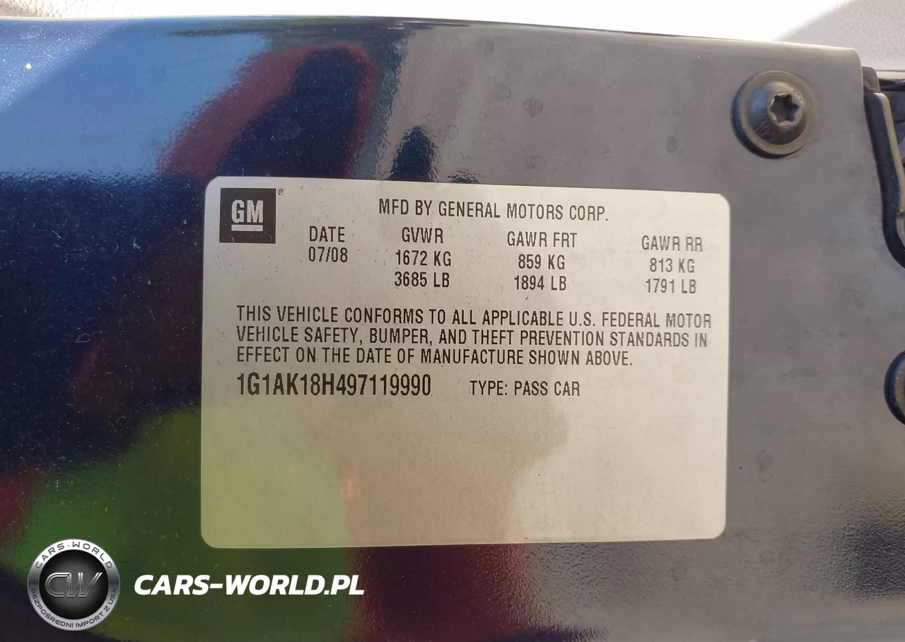 2009 Chevrolet Cobalt Ls VIN:1G1AK18H497119990 - 9