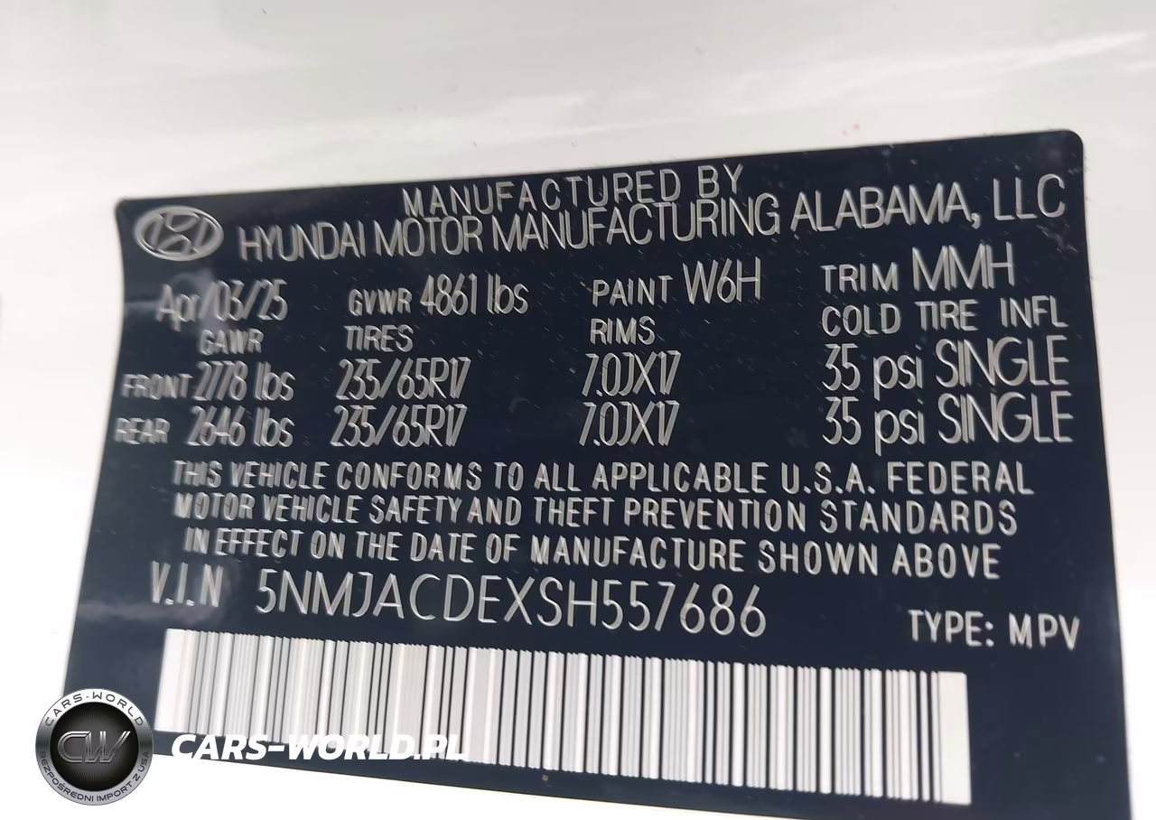 2025 Hyundai Tucson Se VIN:5NMJACDEXSH557686 - 9