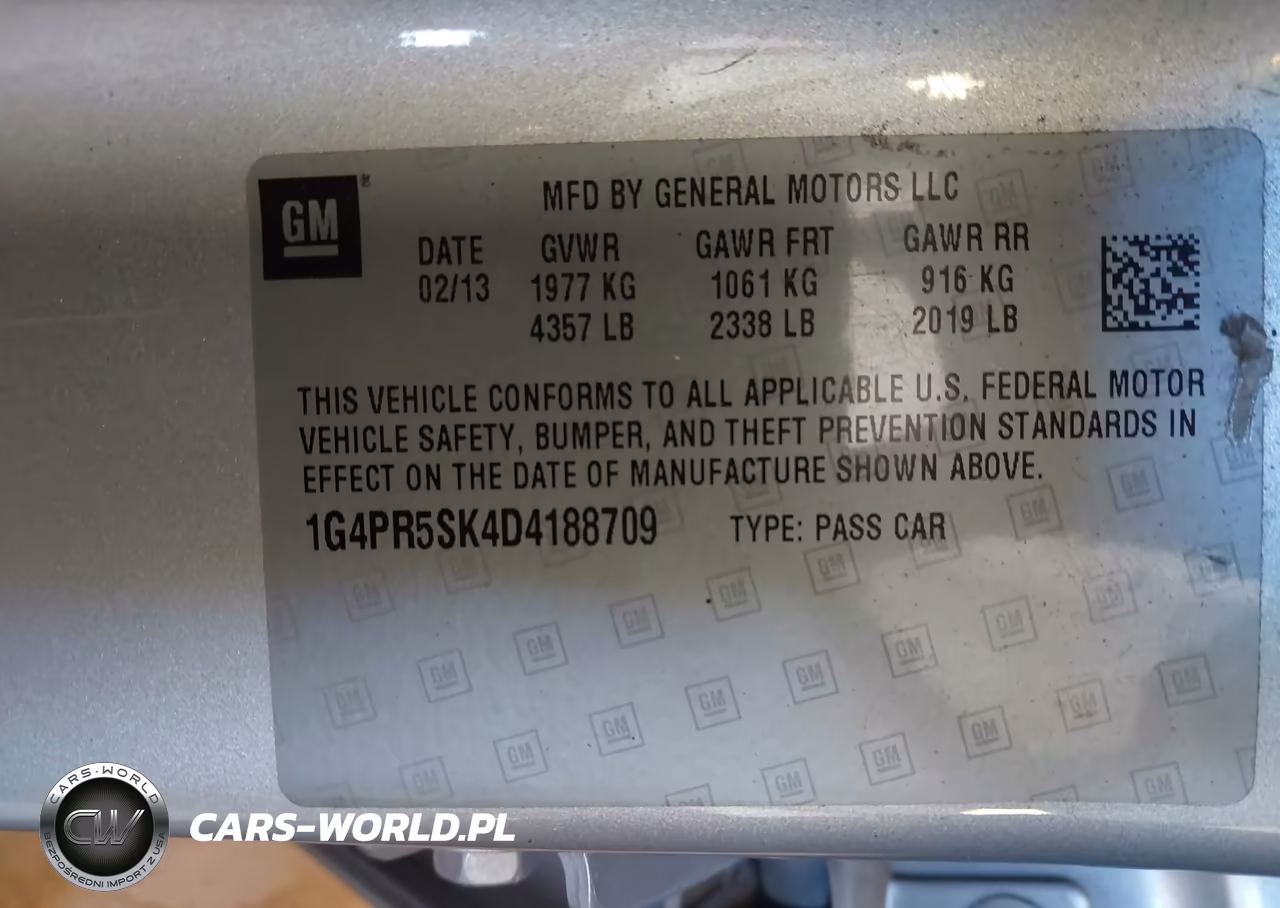 2013 Buick Verano Convenience Group VIN:1G4PR5SK4D4188709 - 9