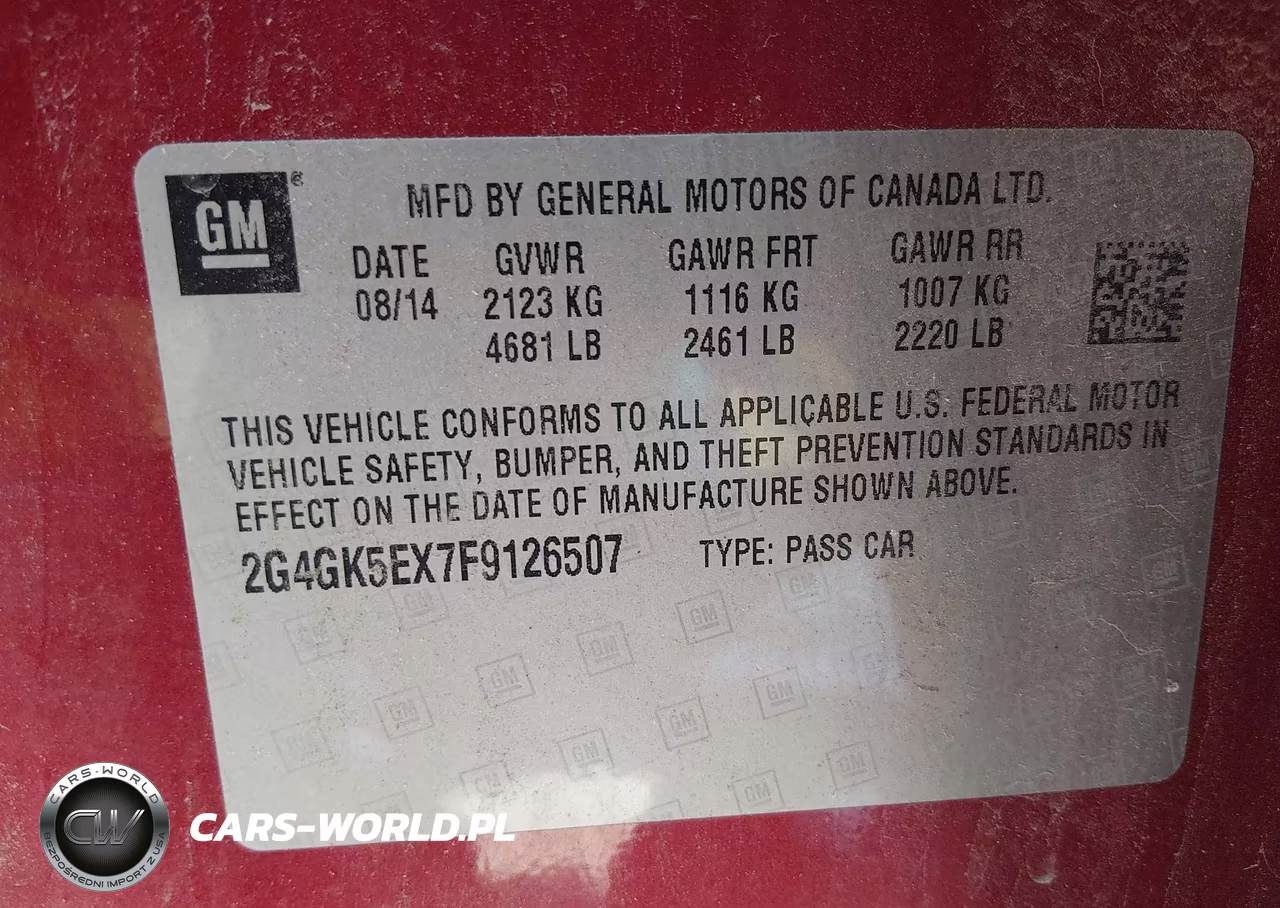 2015 Buick Regal Turbo VIN:2G4GK5EX7F9126507 - 9